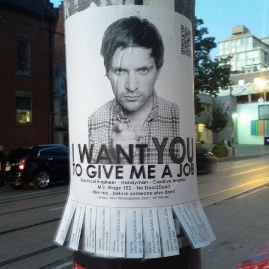 I want you to give me a job